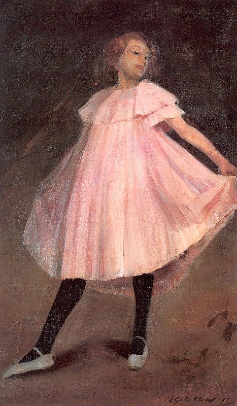 Glackens, William James Dancer in a Pink Dress